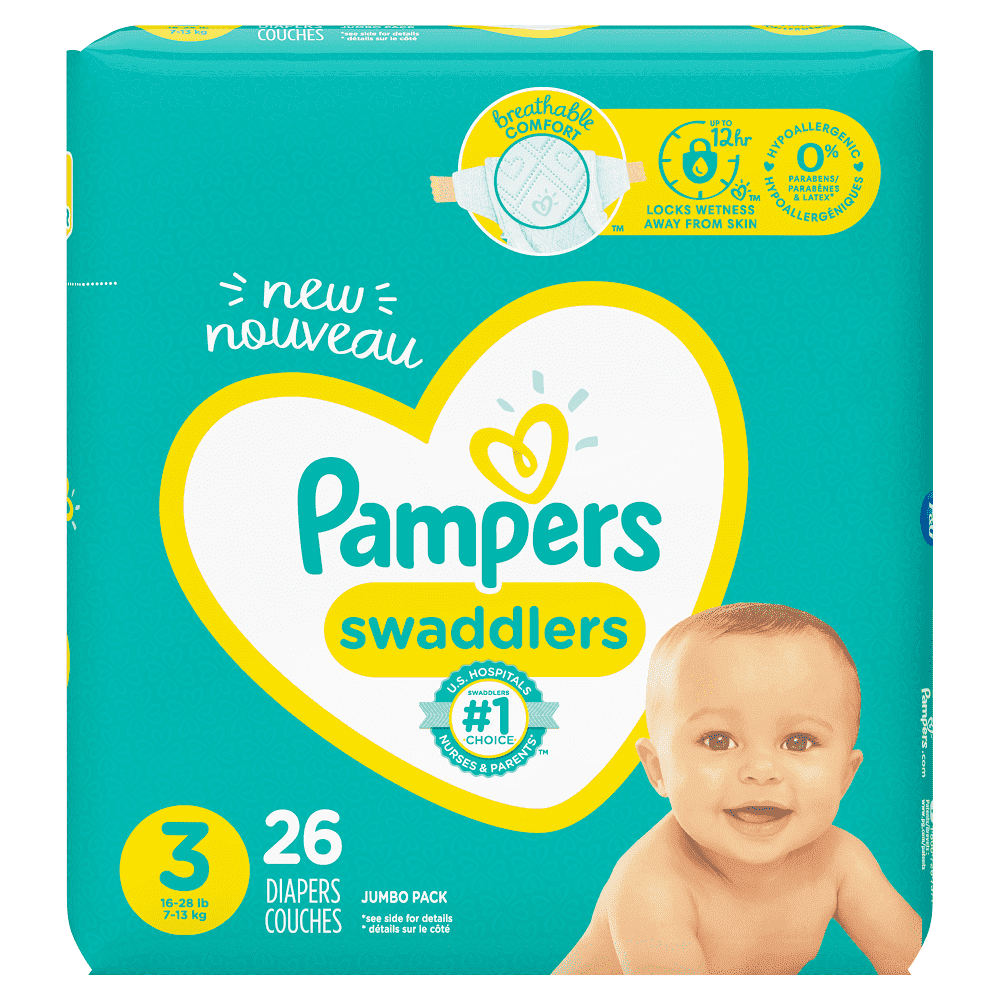 Pañales Desechables Pampers 26 Pañales Swaddlers Jumbo Talla S3