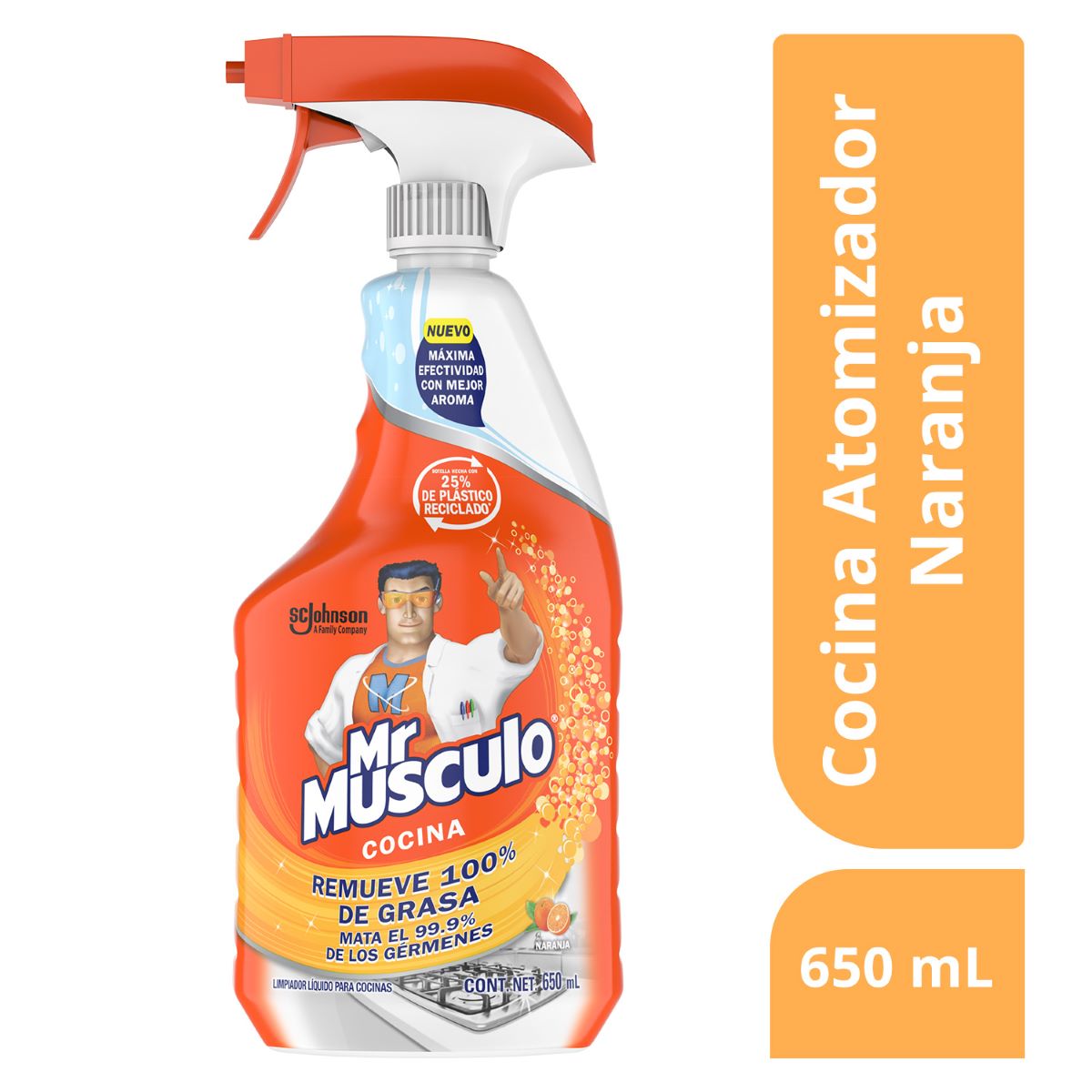 Mr. Músculo Cocina Total Trigger Naranja 650 ml