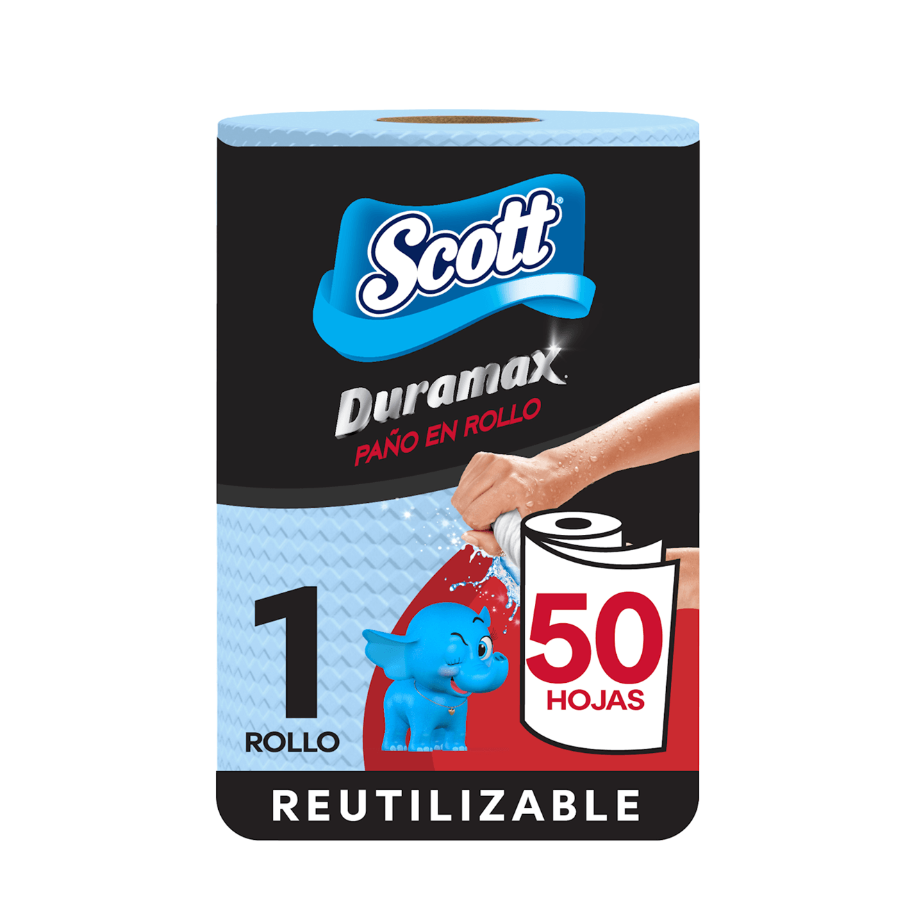 Toalla de Papel Reutilizable Scott Duramax Azul 1 Rollo 50H