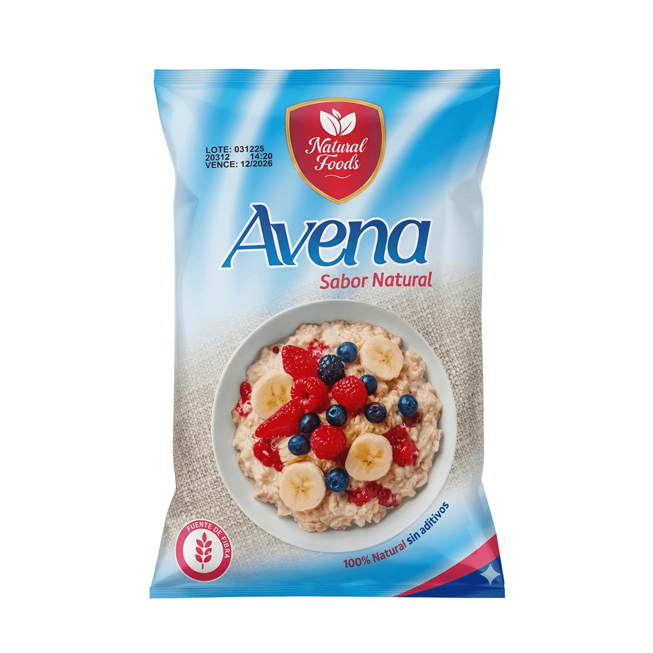 Avena Natural Foods Sabor Natural 250 G
