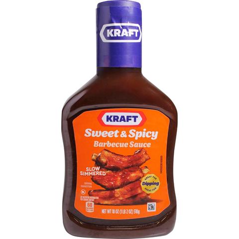 Salsa BBQ Kraft Sweet & Spicy 510 G