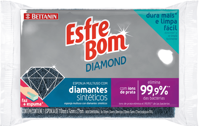 Esponja Diamond Antibacterial 1 Ud